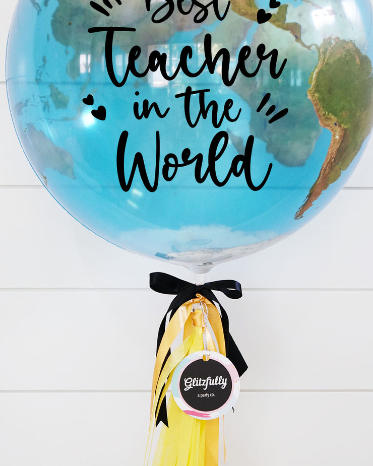 Best Teacher World Bubble